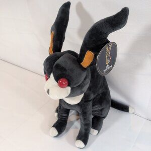 Warframe NWT NEW Vasca Kavat Floof Plush Stuffed Animal Bunny Rabbit Black 2022
